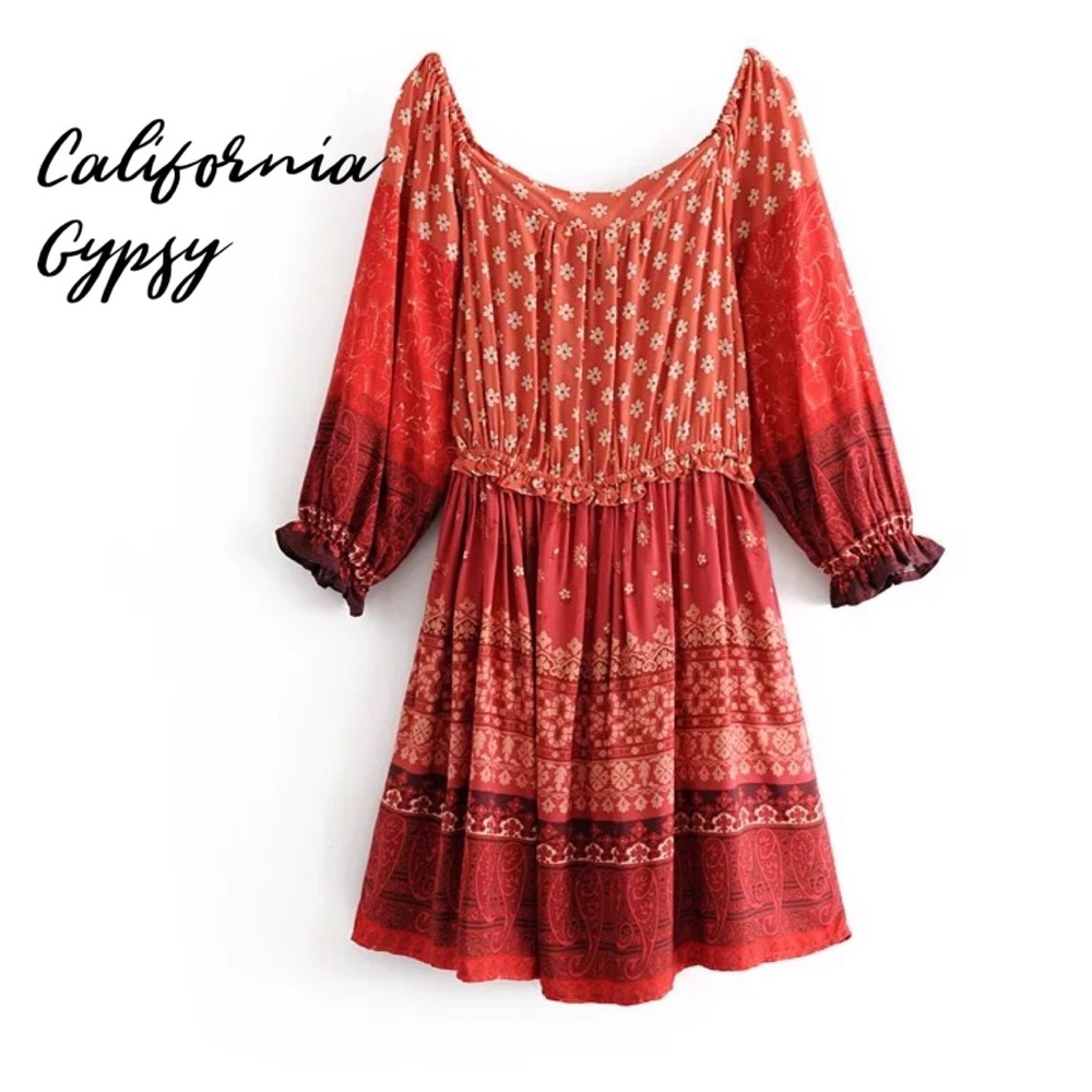 Gypsiana Floral Mini Dress - Picture 6 of 11